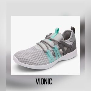 Vionic Adore Women's Active Sneaker Grey and teal. Size 9